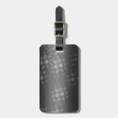 Dotted Bursts Pattern - Black, Grey, White Bagagelabel (Voorkant verticaal)