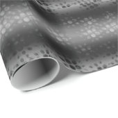 Dotted Bursts Pattern - Black, Grey, White Cadeaupapier (Rol Hoek)