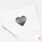 Dotted Bursts Pattern - Black, Grey, White Hart Sticker (Envelop)