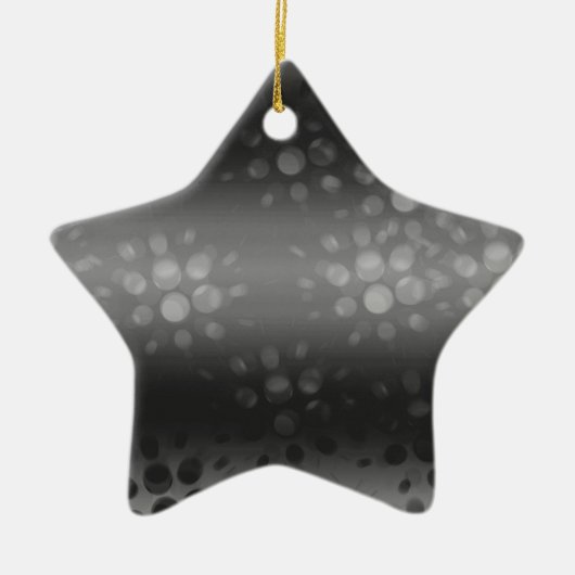 Dotted Bursts Pattern - Black, Grey, White Keramisch Ornament (Voorkant)