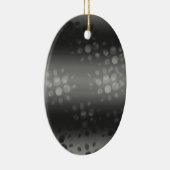 Dotted Bursts Pattern - Black, Grey, White Keramisch Ornament (Rechts)