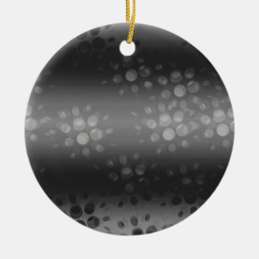 Dotted Bursts Pattern - Black, Grey, White Keramisch Ornament (Voorkant)