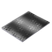 Dotted Bursts Pattern - Black, Grey, White Notitieboek (Linkerzijde)