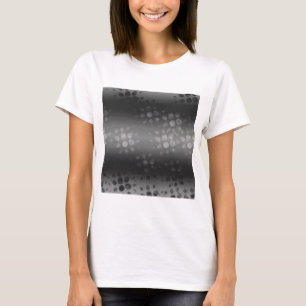 Dotted Bursts Pattern - Black, Grey, White T-shirt