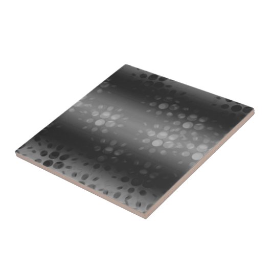 Dotted Bursts Pattern - Black, Grey, White Tegeltje (Zijkant)