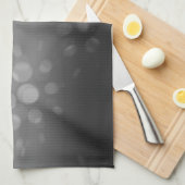 Dotted Bursts Pattern - Black, Grey, White Theedoek (Quarter Fold)