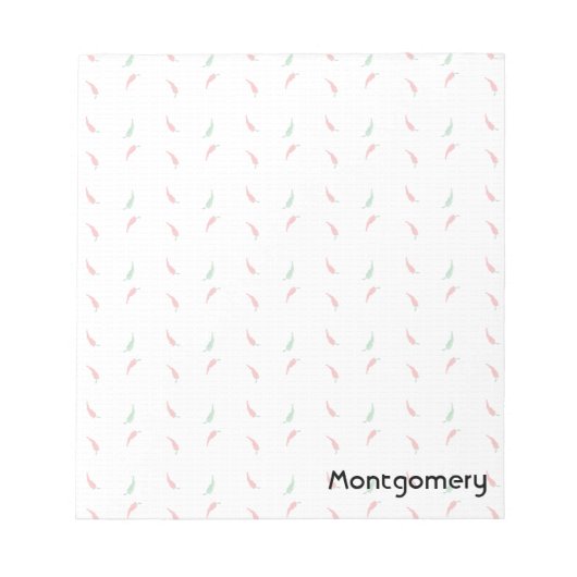 Dotted Chili Pepper Pattern Notitieblok (Voorkant)