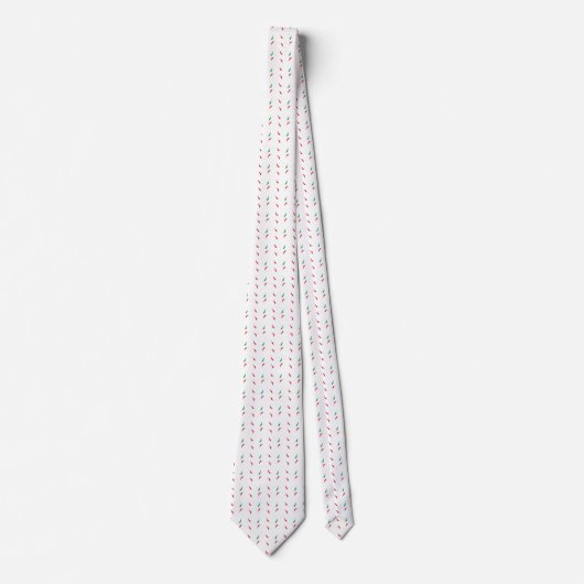 Dotted Chili Pepper Pattern Stropdas (Voorkant)