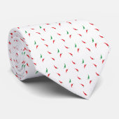 Dotted Chili Pepper Pattern Stropdas (Opgerold)