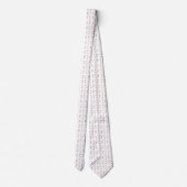 Dotted Chili Pepper Pattern Stropdas (Achterkant)