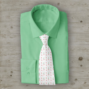 Dotted Chili Pepper Pattern Stropdas