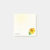 Dotted Grid - Schattigee gele tulp bloemenfotograf Post-it® Notes (Voorkant)
