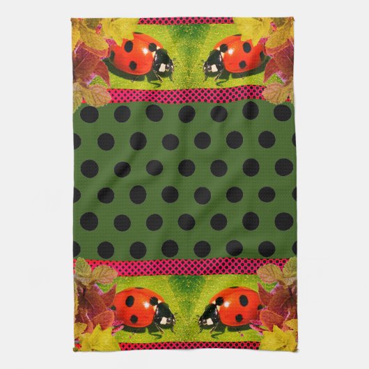 Dotted LadyBug Theedoek (Verticaal)