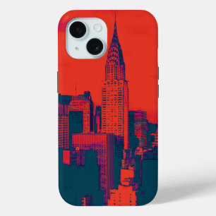 Dotted Red Retro Style Pop Art New York City