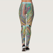 Dotted Tile design Leggings (Achterkant)