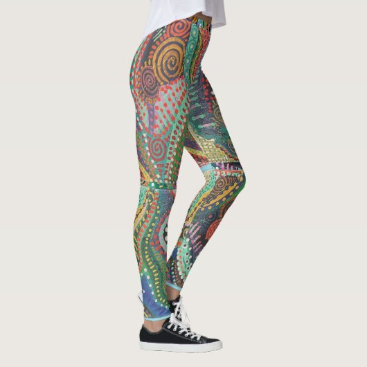 Dotted Tile design Leggings (Droite)