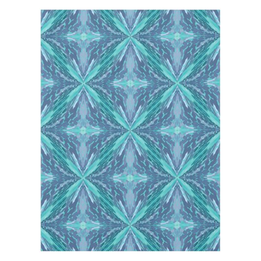 Dotted Turquoise X Pattern Tafelkleed (Voorkant)