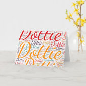 Dottie Kaart (Gele Bloem)