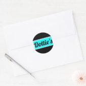 Dottie's winkel Logo Polka Dot Round Stickers (Envelop)