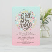 Dotty 2 Tone Aquarelle Genre Reveillez Invitation (Debout devant)