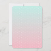 Dotty 2 Tone Aquarelle Genre Reveillez Invitation (Dos)