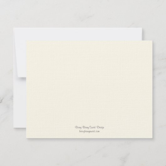 Dotty Animaux Merci Cartes - Rose (Dos)