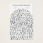 Dotty Arch Oorbel Ketting Sieraden Display Kaart (Voorkant)