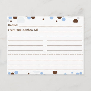 Dotty Blank Recipe Kaarten