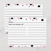Dotty Blank Recipe Kaarten (Voorkant / Achterkant)