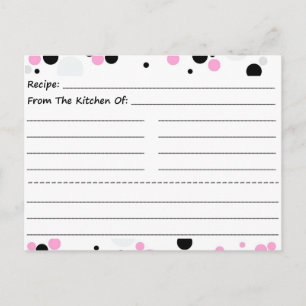Dotty Blank Recipe Kaarten