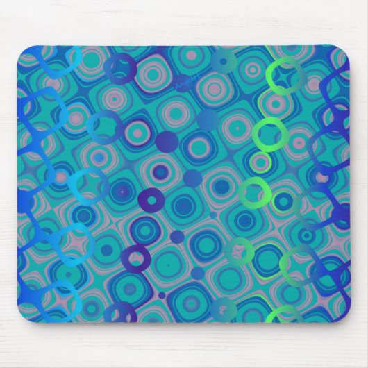 Dotty Blue 1 AH2009 Muismat (Voorkant)