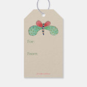 Dotty Butterfly Gift Label Cadeaulabel (Achterkant)