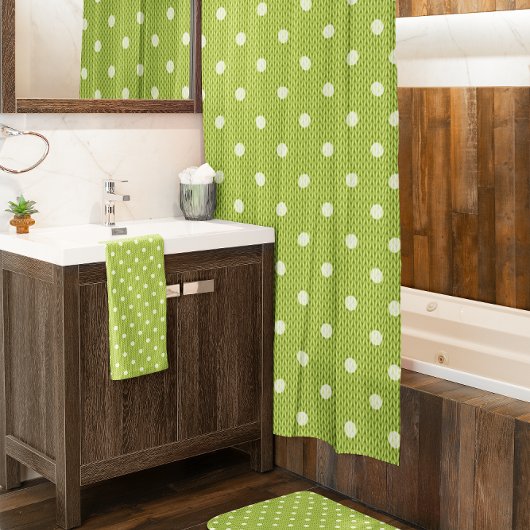 Dotty Delft rideau de douche verte