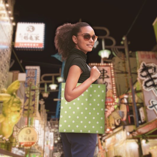 Dotty Delight Green Draagtas
