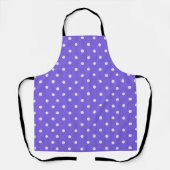 Dotty Delight Paarse Schort (Voorkant)