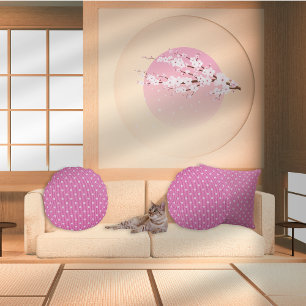 Dotty Delight Pink Rond Kussen