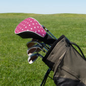 Dotty Delight Rood Golfheadcover (Insitu)