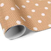 Dotty Delight Sinaasappel Cadeaupapier (Rol Hoek)