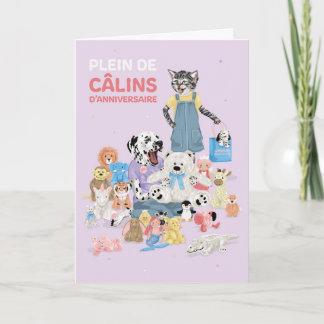 Dotty Dog Jouet en peluche câlins Anniversaire Kaart