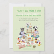 Dotty Dog Part-tea voor twee 2e verjaardag