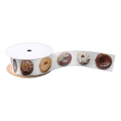 Dotty Donuts white satin ribbon Lint (Spoel)
