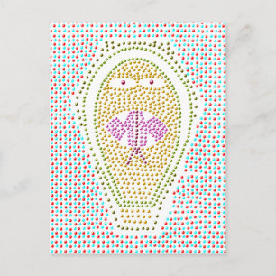 Dotty Egyptian Cobra Briefkaart