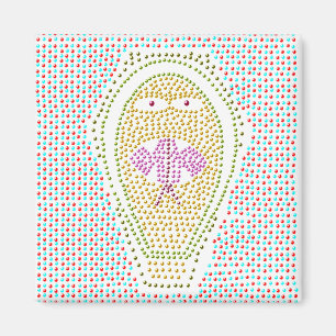 Dotty Egyptian cobra Magnet Magneet