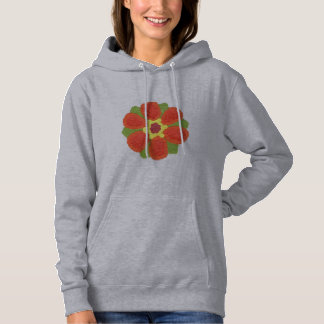 Dotty Flower Women's Basic Hooded Sweatshirt