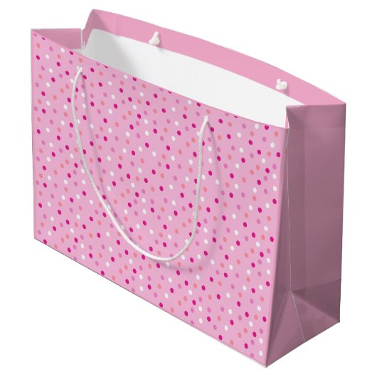 Dotty gift bag groot cadeauzakje (Achterkant Gekanteld)