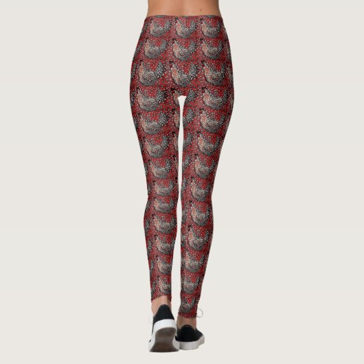 Dotty Hen Patterned Leggings (Achterkant)