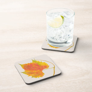 Dotty Herfst op een Onderzetter set