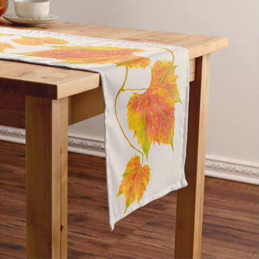 Dotty Herfst op een Table Runner Medium Tafelloper (Voorbeeld)