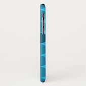 Dotty Monogram in rood en in Aqua Case-Mate iPhone Case (Achterkant/links)