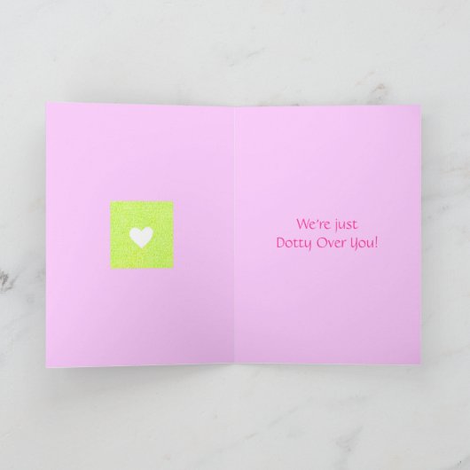 Dotty over jou! Moederdagkaart Kaart (Binnen)